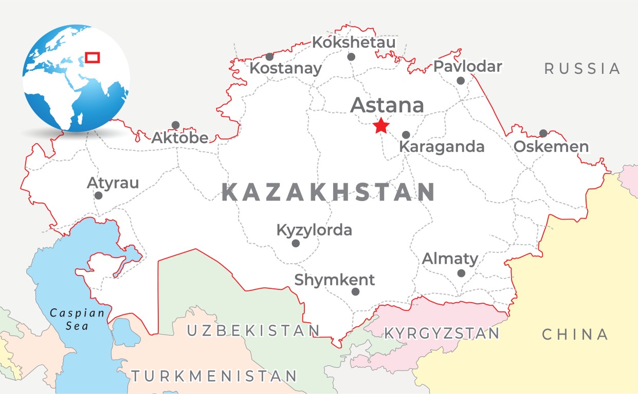 Kazakhstan Map